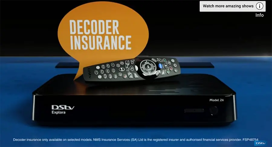 DStv decoder insurance